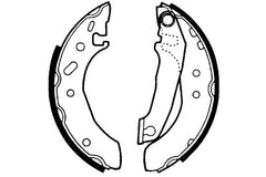 Bremsbackensatz Hinterachse für FORD ESCORT V Stufenheck CLASSIC Turnier ORION