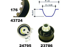 Zahnriemensatz für OPEL ASTRA F Stufenheck CC Caravan G VECTRA A Kasten/Kombi