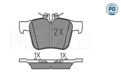 Bremsbelagsatz Scheibenbremse Hinterachse für MERCEDES-BENZ C-KLASSE T-Model