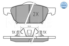 Bremsbelagsatz Scheibenbremse Vorderachse für HONDA CIVIC IX Tourer