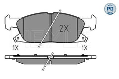 Bremsbelagsatz Scheibenbremse Vorderachse für FORD USA GALAXY III S-MAX MK VAN