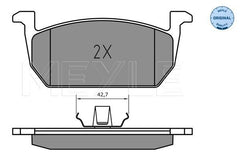 Bremsbelagsatz Scheibenbremse Vorderachse für AUDI SEAT SKODA VW A1 Allstreet