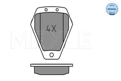 Bremsbelagsatz Scheibenbremse Vorderachse für AUDI 100 C4 Stufenheck Avant A6