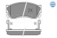 Bremsbelagsatz Scheibenbremse Vorderachse für SUBARU SUZUKI JUSTY II ALTO IV V