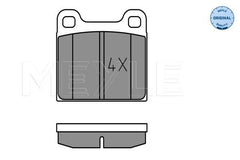 Bremsbelagsatz Scheibenbremse Hinterachse für MERCEDES-BENZ 123 Stufenheck