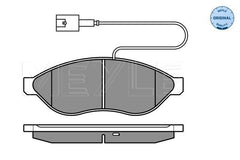 Bremsbelagsatz Scheibenbremse Vorderachse für CITROËN FIAT PEUGEOT JUMPER II