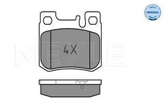 Bremsbelagsatz Scheibenbremse Hinterachse für MERCEDES-BENZ 124 Stufenheck