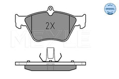 Bremsbelagsatz Scheibenbremse Vorderachse für OPEL SAAB CALIBRA A OMEGA B