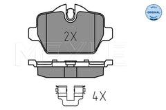 Bremsbelagsatz Scheibenbremse Hinterachse für BMW MINI 1 3 Touring Coupe