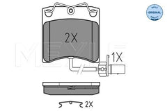 Bremsbelagsatz Scheibenbremse Vorderachse für VW TRANSPORTER T4 Bus Kasten