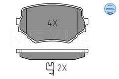 Bremsbelagsatz Scheibenbremse Vorderachse für SUZUKI GRAND VITARA I Cabrio