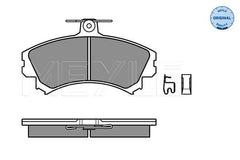 Bremsbelagsatz Scheibenbremse Vorderachse für MITSUBISHI SMART COLT VI CZC