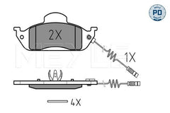 Bremsbelagsatz Scheibenbremse Vorderachse für MERCEDES-BENZ M-KLASSE