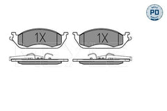 Bremsbelagsatz Scheibenbremse Vorderachse für MERCEDES-BENZ M-KLASSE