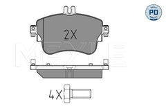 Bremsbelagsatz Scheibenbremse Vorderachse für MERCEDES-BENZ A-KLASSE B-KLASSE