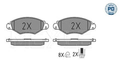 Bremsbelagsatz Scheibenbremse Vorderachse für PEUGEOT 206+ 206 Schrägheck SW