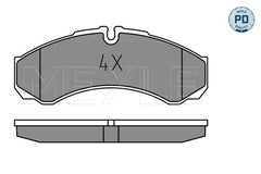 Bremsbelagsatz Scheibenbremse Vorderachse Hinterachse für IVECO DAILY I Kasten