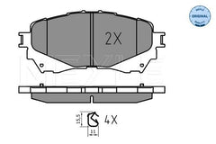 Bremsbelagsatz Scheibenbremse Vorderachse für MAZDA 6 Kombi Stufenheck