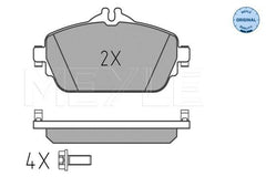 Bremsbelagsatz Scheibenbremse Vorderachse für MERCEDES-BENZ C-KLASSE T-Model