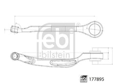 Querlenker Vorderachse vorne links für MERCEDES-BENZ C-KLASSE Cabriolet Coupe