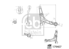 Querlenker Vorderachse rechts für CITROËN FIAT OPEL PEUGEOT JUMPER II Kasten