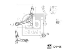 Querlenker Vorderachse links für CITROËN FIAT OPEL PEUGEOT JUMPER II Kasten