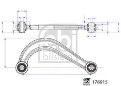Querlenker Hinterachse für MAZDA 6 Kombi Stufenheck