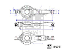 Querlenker Hinterachse für FORD FOCUS II Turnier Stufenheck C-MAX Kasten/Kombi