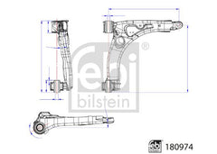 Querlenker Vorderachse für MAN VW TGE Kasten Pritsche/Fahrgestell Bus CRAFTER