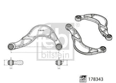 Querlenker Hinterachse für FORD GALAXY II S-MAX MK VAN