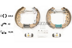 Bremsbackensatz Hinterachse für OPEL GERMAN E CARS ADAM CORSA D