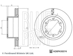 2x Bremsscheibe Hinterachse für MAN VW TGE Kasten Pritsche/Fahrgestell Bus