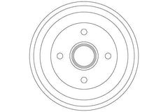 2x Bremstrommel Hinterachse für FORD MAZDA FIESTA IV V FUSION Kasten/Schrägheck
