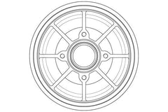 2x Bremstrommel Hinterachse für CITROËN PEUGEOT DS C3 / ORIGIN III II C-ELYSEE