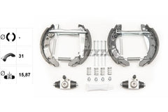 Bremsbackensatz Hinterachse für AUDI SEAT VW 80 B2 Stufenheck AROSA LUPO I