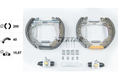 Bremsbackensatz Hinterachse für AUDI SEAT VW 80 B3 Stufenheck AROSA GOLF III