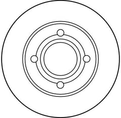 2x Bremsscheibe Hinterachse für AUDI 80 B2 Stufenheck B3 B4 Avant 90 COUPE