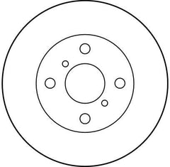 2x Bremsscheibe Vorderachse für TOYOTA PASEO Cabriolet STARLET