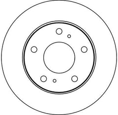 2x Bremsscheibe Vorderachse für NISSAN SERENA VAN