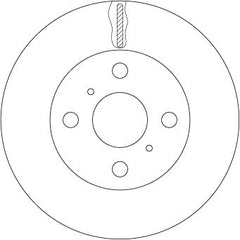 2x Bremsscheibe Vorderachse für TOYOTA COROLLA Coupe Compact Liftback Station