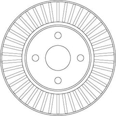 2x Bremsscheibe Vorderachse für TOYOTA COROLLA Stufenheck