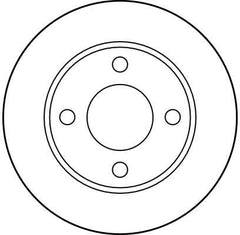 2x Bremsscheibe Hinterachse für AUDI 80 B3 Stufenheck B4 Avant 90 B2 100 C2 C3