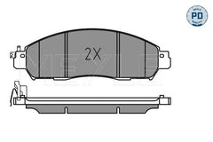 Bremsbelagsatz Scheibenbremse Vorderachse für NISSAN RENAULT LEAF NAVARA