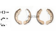 Bremsbackensatz Hinterachse für OPEL CHEVROLET DAEWOO KARL AVEO Schrägheck /