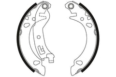 Bremsbackensatz Hinterachse für FIAT PANDA / CLASSIC Kasten/Schrägheck