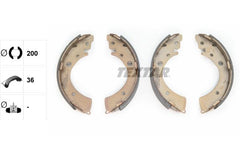 Bremsbackensatz Hinterachse für HONDA ACCORD III Aerodeck CIVIC V Stufenheck