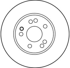 2x Bremsscheibe Vorderachse für MERCEDES-BENZ 124 Stufenheck Coupe E-KLASSE