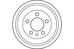 2x Bremstrommel Hinterachse für AUDI SEAT SKODA VW A2 CORDOBA IBIZA III IV SC