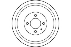 2x Bremstrommel Hinterachse für SEAT VW INCA CADDY II Großraumlimousine