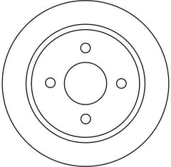 2x Bremsscheibe Hinterachse für FORD TVR FIESTA V Stufenheck VI FOCUS I Turnier